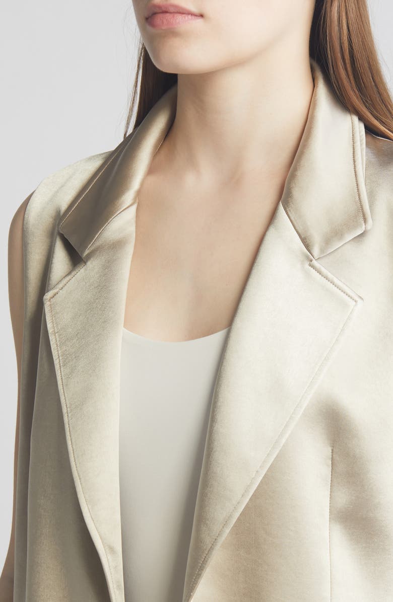 KOBI HALPERIN June Satin Vest, Alternate, color, Fawn