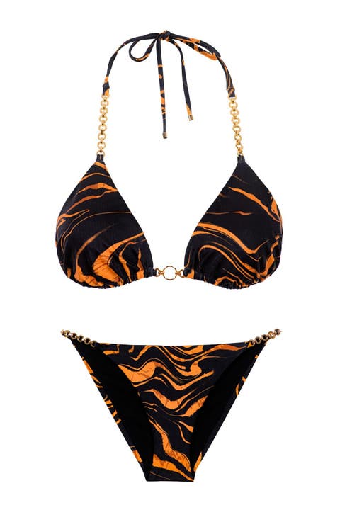 Amber Triangle Top & Bikini Bottom