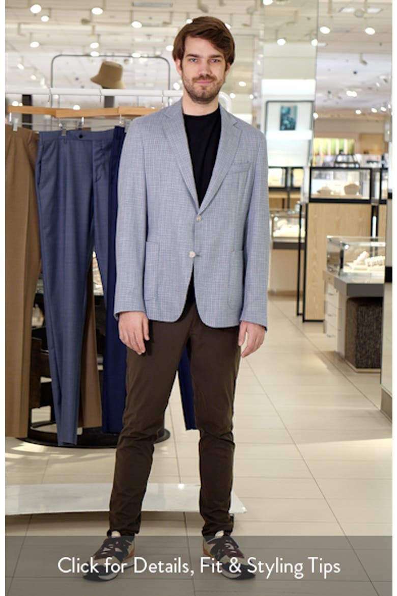 Hanry Slim Fit Textured Light Blue Sport Coat video