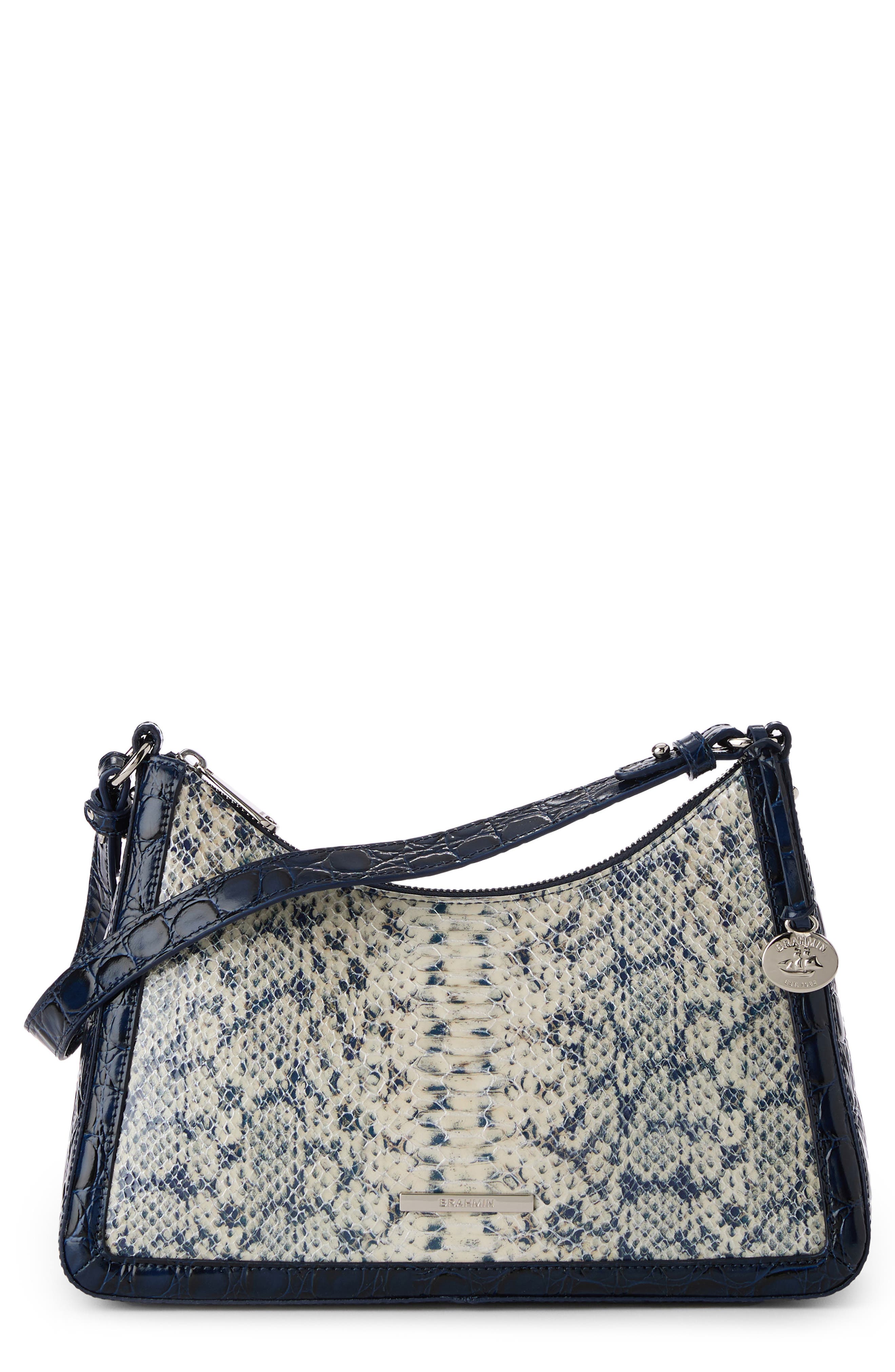 Brahmin Esme Embossed Leather Shoulder Bag, Main, color, 