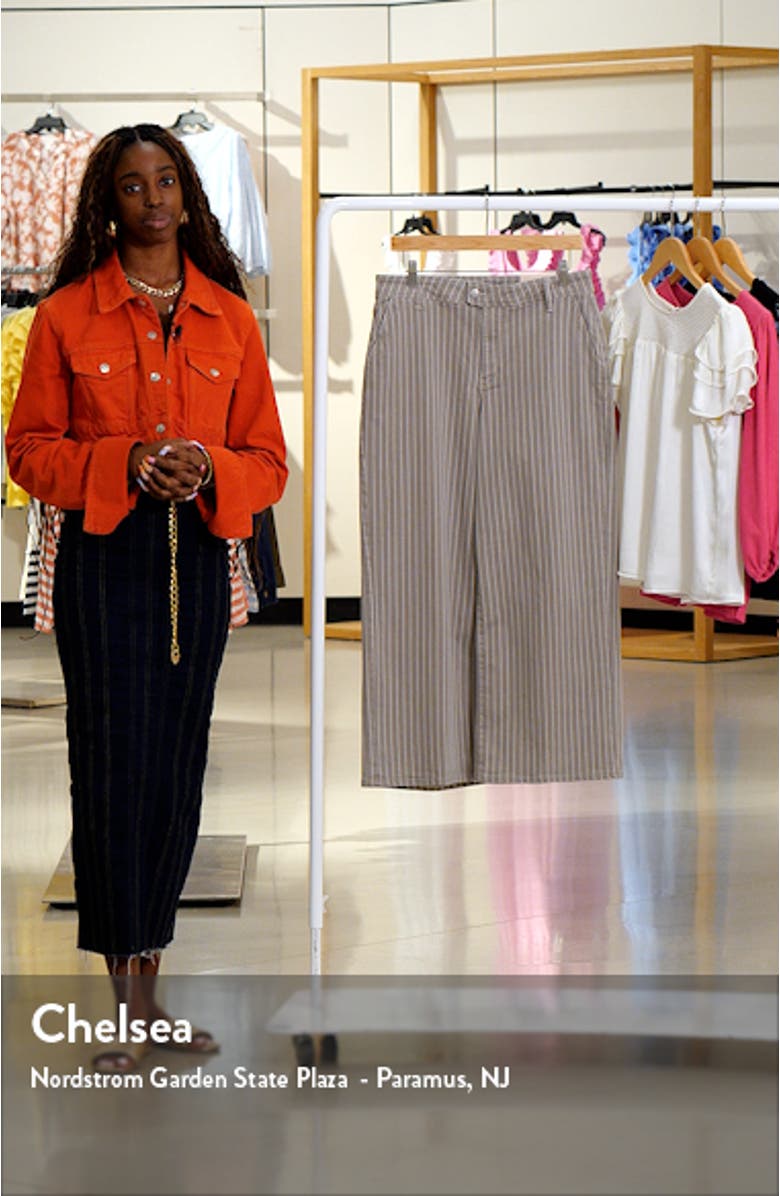 Mona High Waist Ankle Wide Leg Trouser Jeans, sales video thumbnail