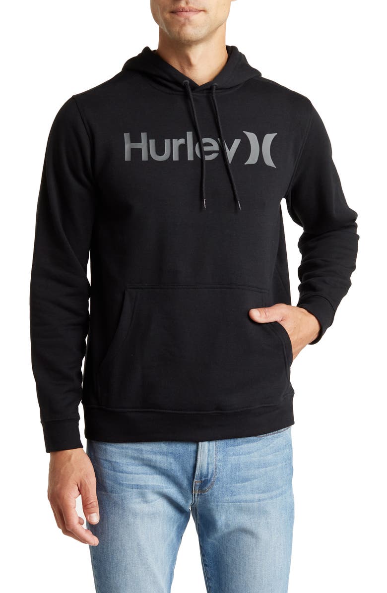 Hurley One and Only Logo Hoodie, Main, color, 