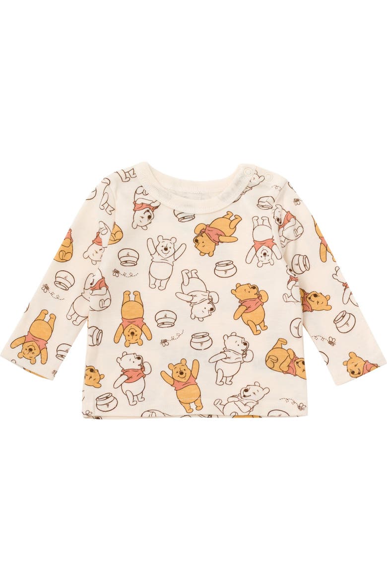 Winnie the Pooh 2-Piece Overalls and T-Shirt Set, Alternate, color, Mustard Winnie Pooh