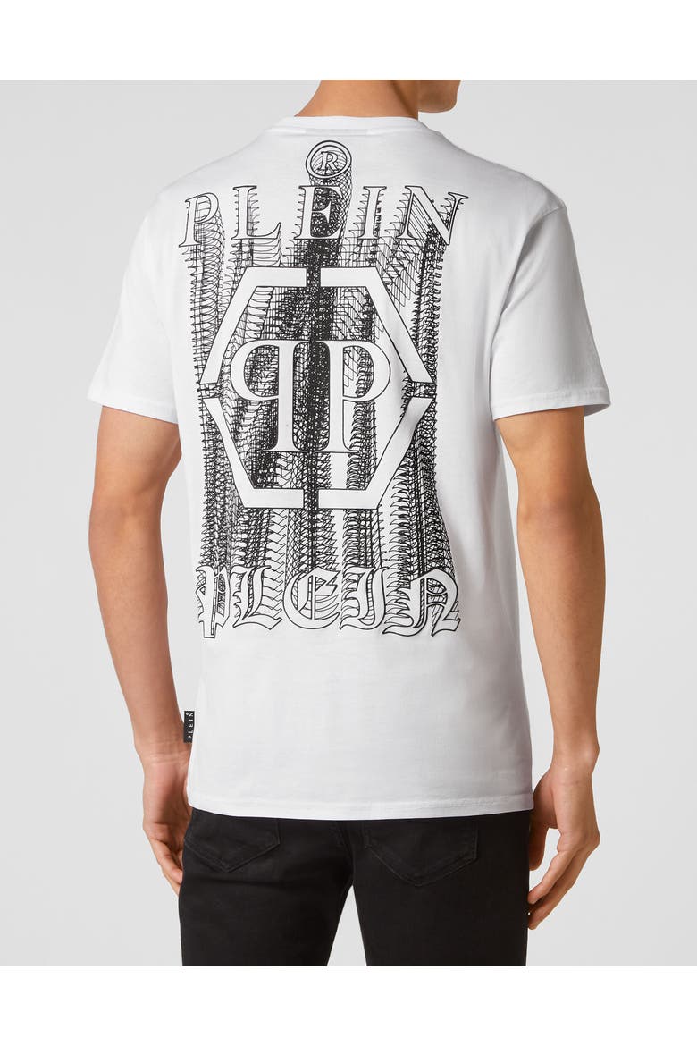 T-Shirt Round Neck Men, Alternate, color, white