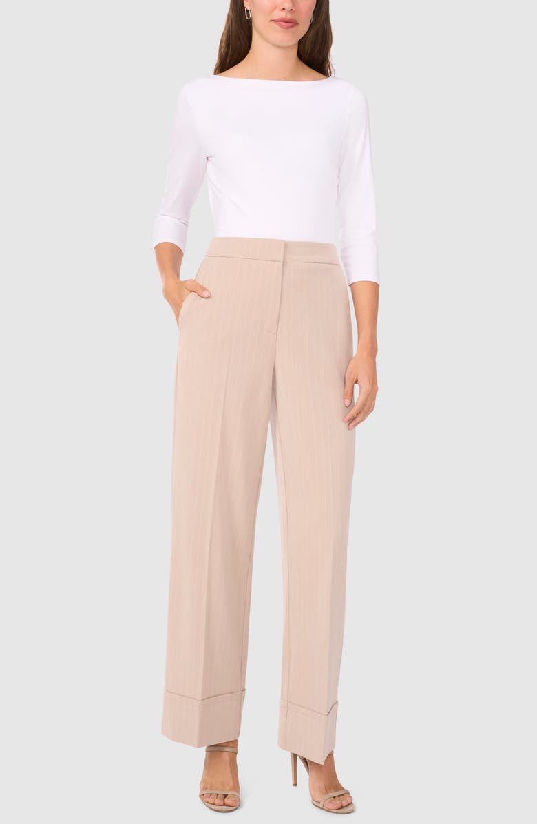 Halogen<sup>®</sup> Cuff Wide Leg Pants, Alternate, color, Taupe