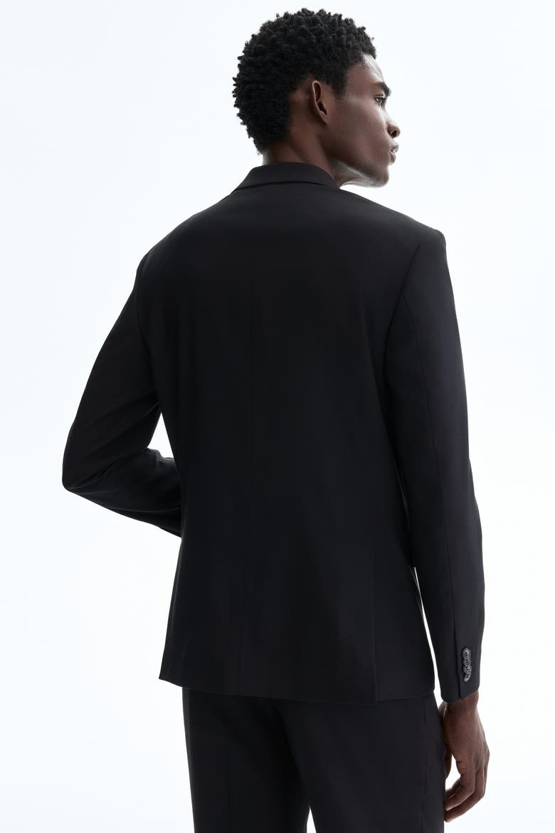 Regular-fit Single-breasted Jacket, Alternate, color, Black