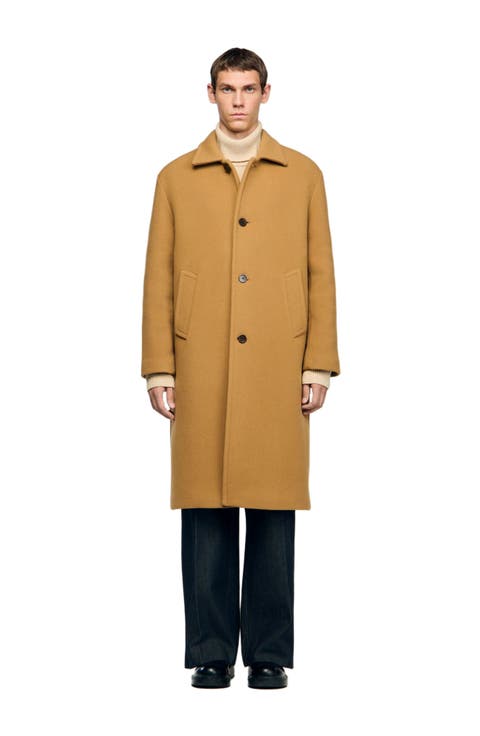 Wool and cashmere coat