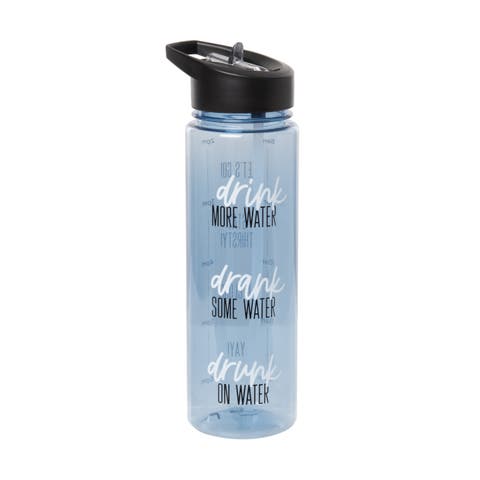 Drink On Water Tritan Bottle Plastic Blue 22 oz