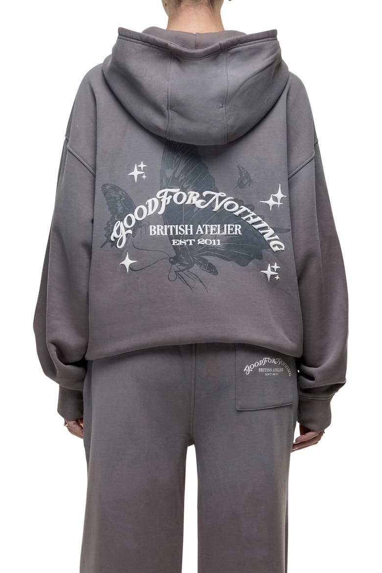 Liberty Grey Zip Hoodie, Alternate, color, Grey