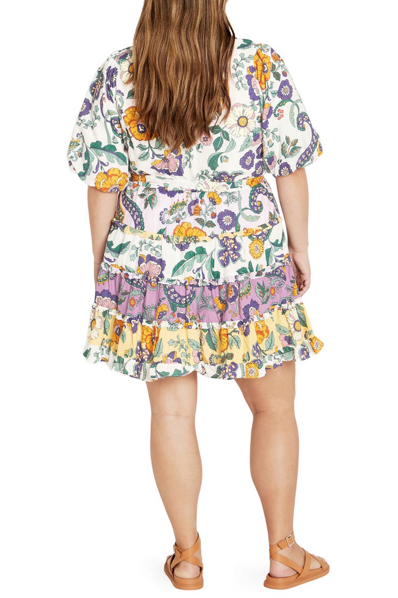 Leona Tie Waist Cotton Dress, Alternate, color, JACARANDA PURPLE
