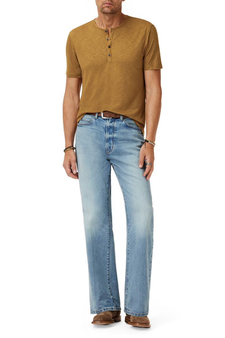 Biello Slim Fit Henley Top, Alternate, color, LIGHT UMBER