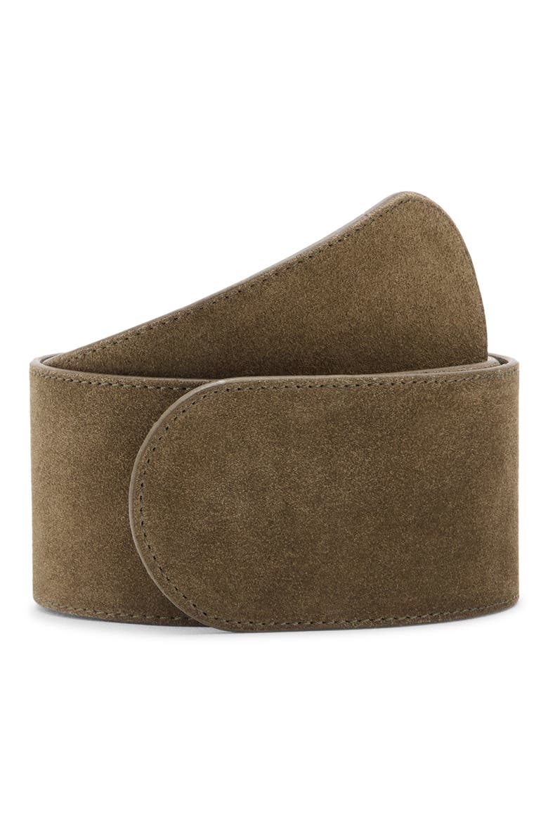 Suede Belt, Main, color, KHAKI