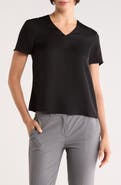 Theory Minimal V-Neck Silk T-Shirt