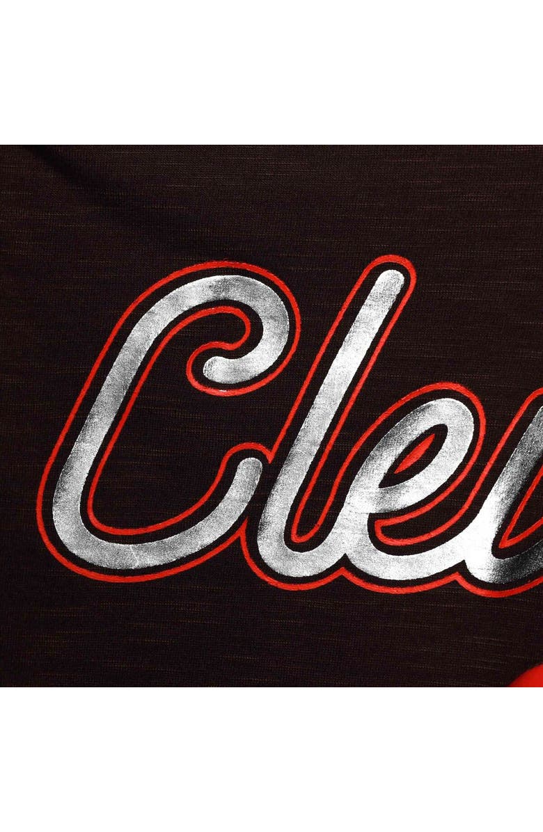 G-III 4HER BY CARL BANKS Women's G-III 4Her by Carl Banks Brown Cleveland Browns Game Time Swim V-Neck Cover-Up Dress, Alternate, color,