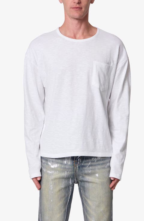 Slouchy Pocket Long Sleeve T-Shirt