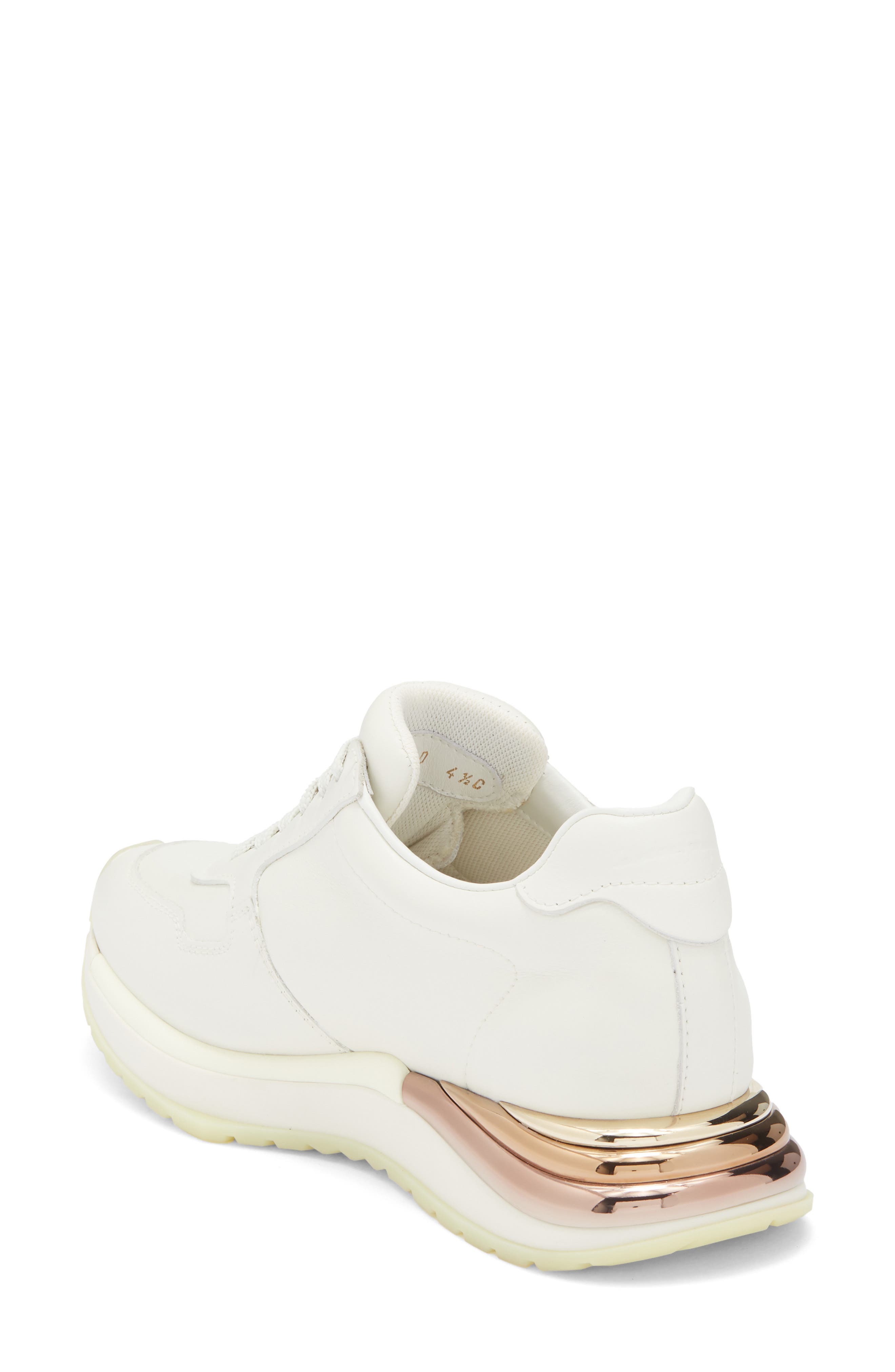 FERRAGAMO Brooklyn Low Top Sneaker, Alternate, color, White