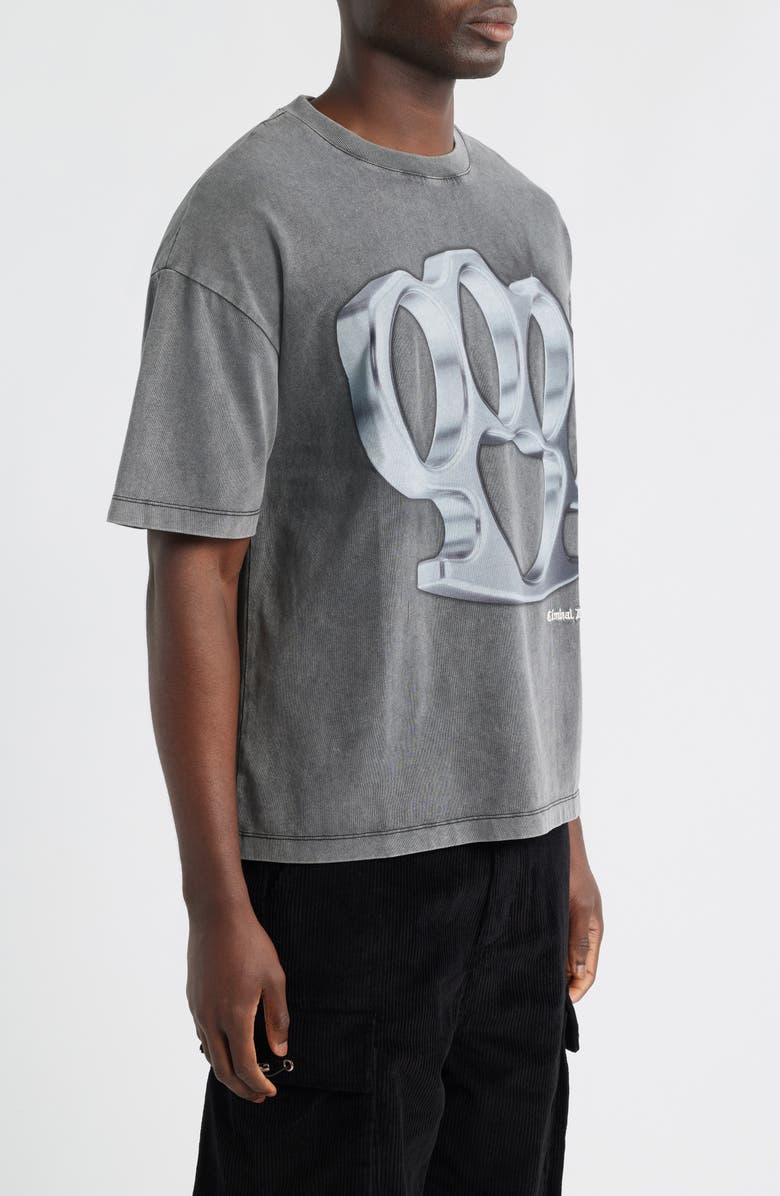 CRIMINAL DAMAGE Knuckles Graphic T-Shirt, Alternate, color, Washed Black