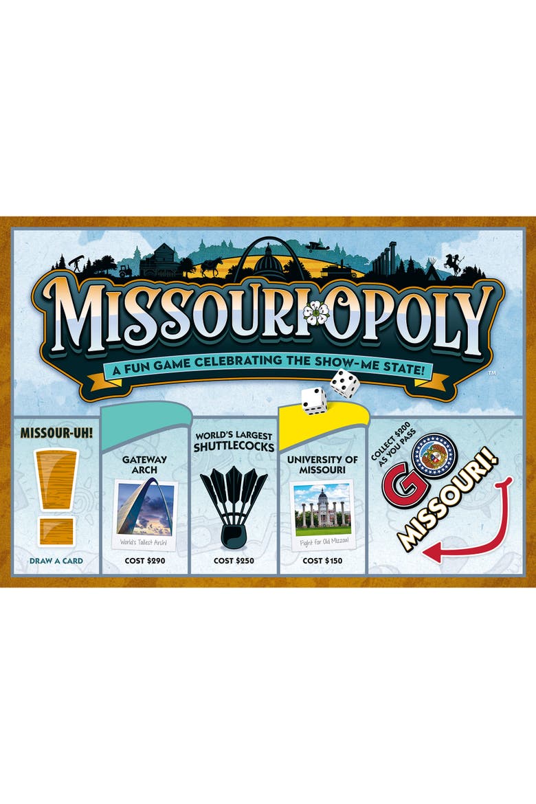 Missouriopoly Monopoly Board Game, Main, color, Multicolored