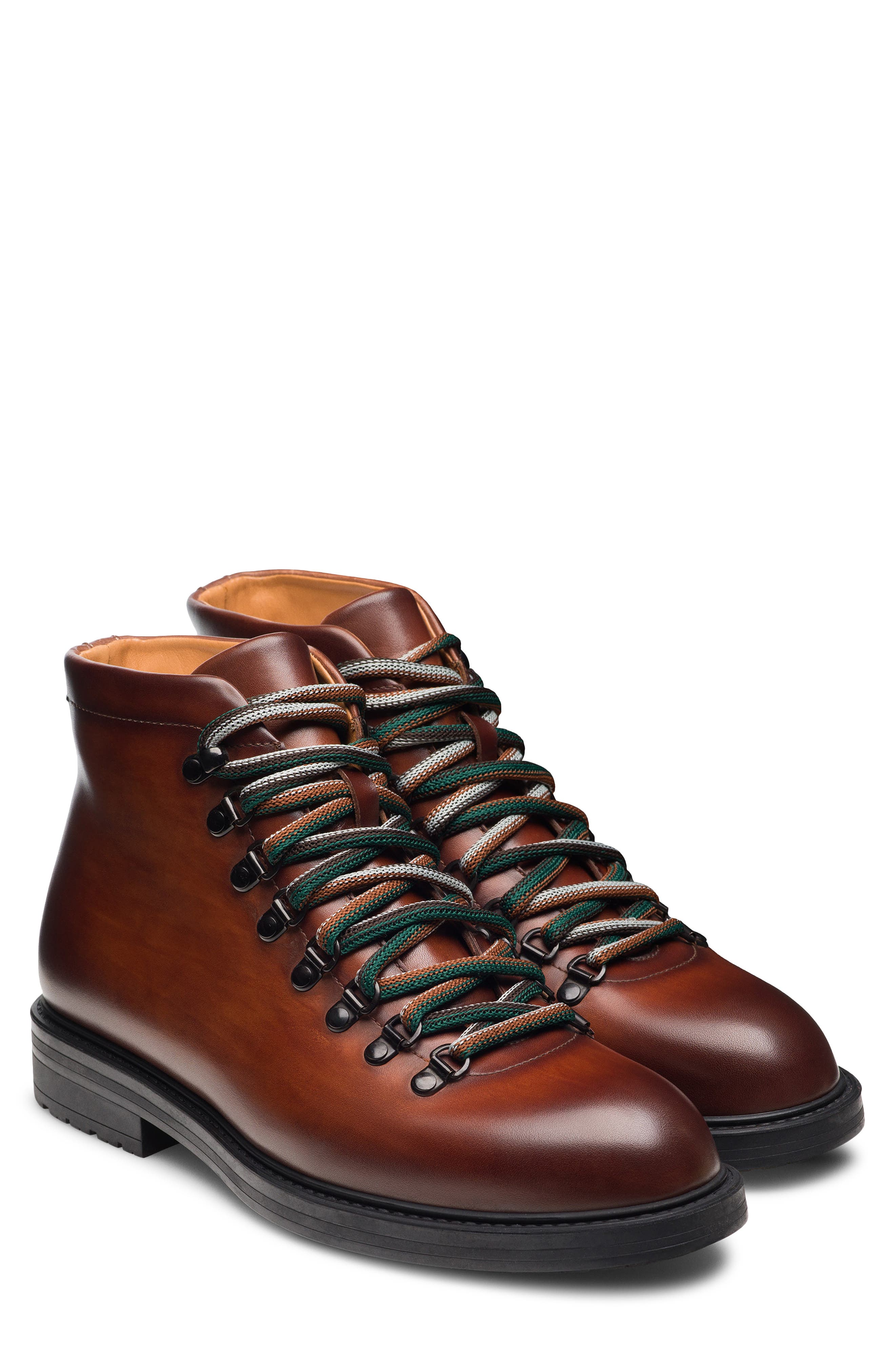 Magnanni Montana Lug Sole Boot, Main, color, Cognac