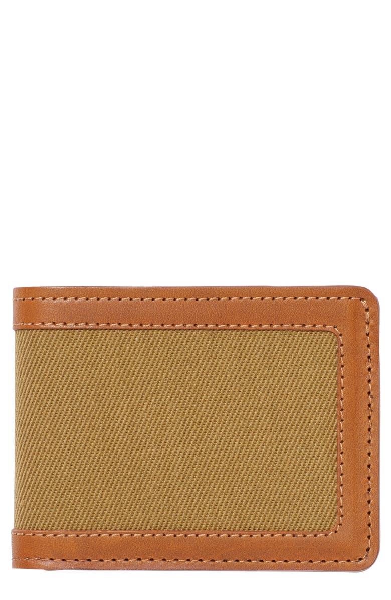 Filson e Outfitter Leather & Canvas Bifold Wallet, Main, color,