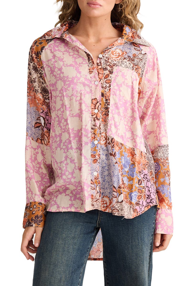 Talisman the Label Freefalling High-Low Shirt, Main, color, 