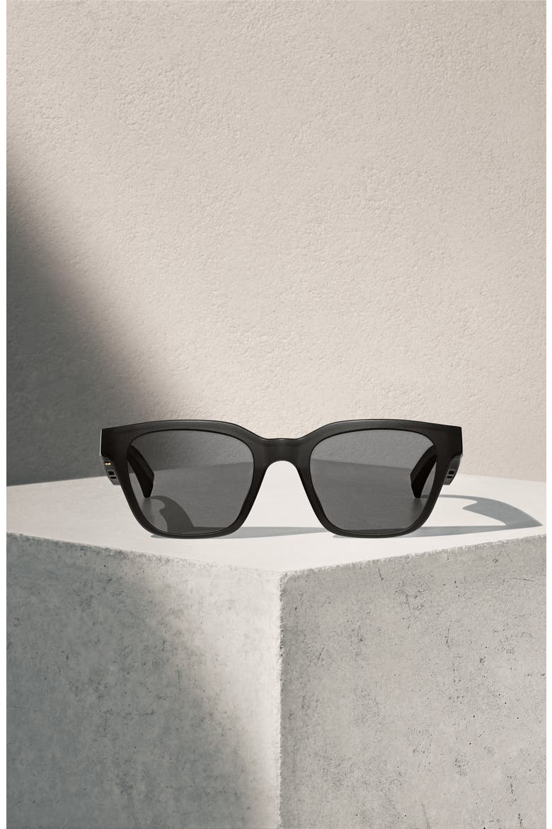 Frames Alto Medium/Large 52mm Audio Sunglasses, Alternate, color, BLACK