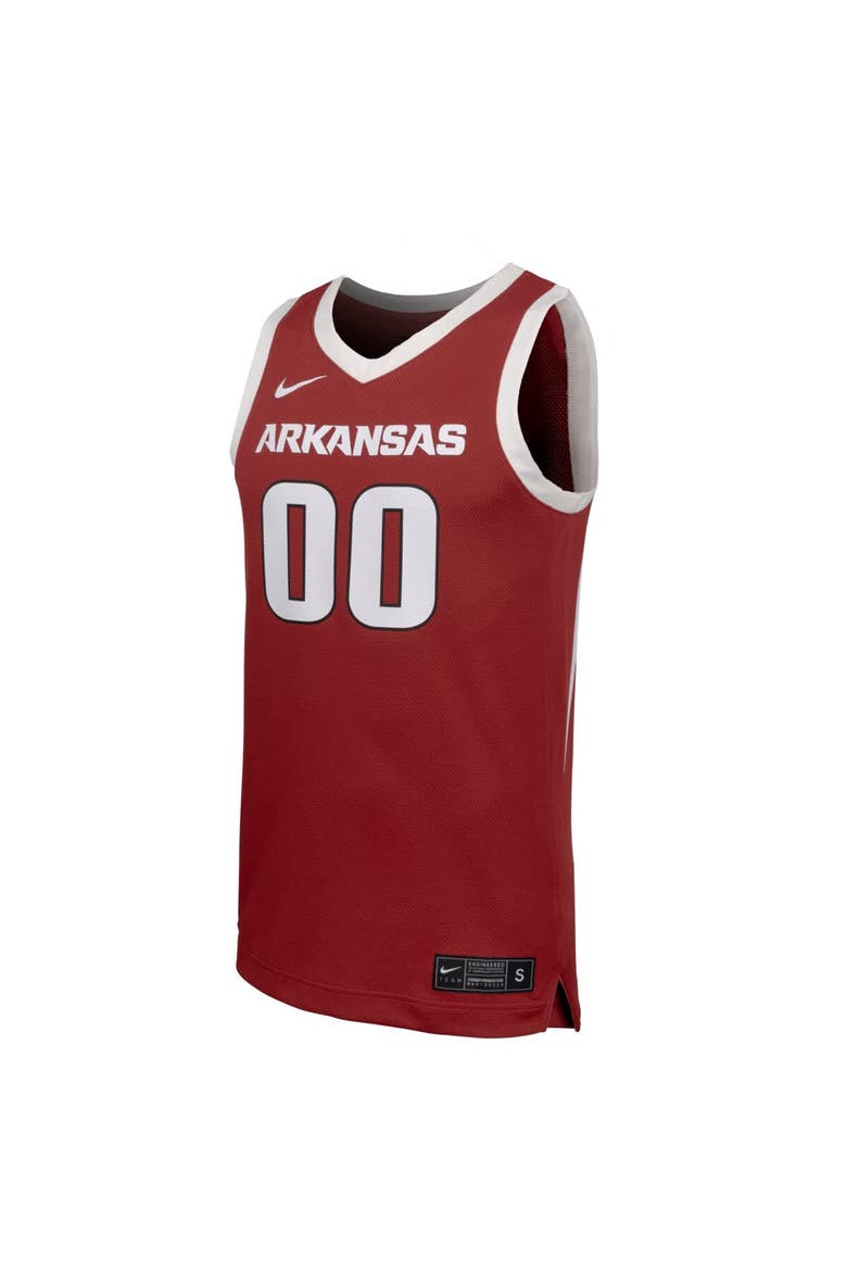 Men's Nike #00 Cardinal Arkansas Razorbacks Replica Basketball Jersey, Alternate, color, Cardinal