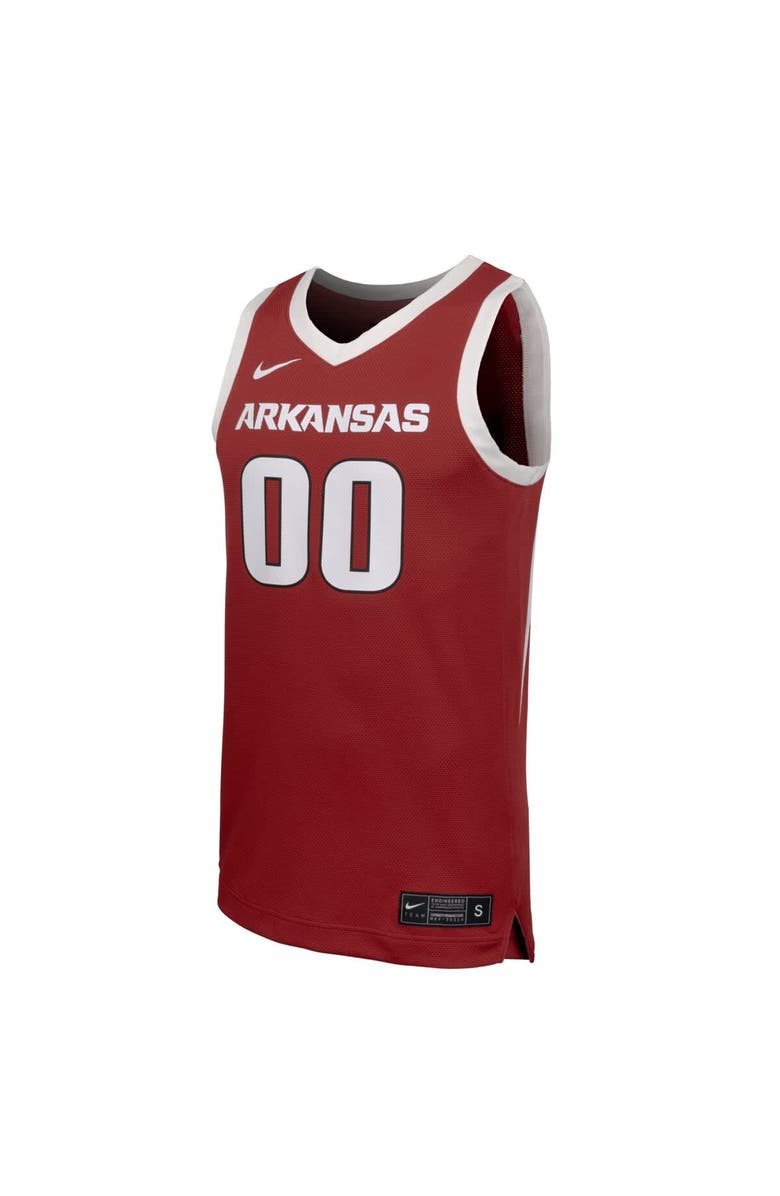 Nike Men's Nike #00 Cardinal Arkansas Razorbacks Replica Basketball Jersey, Alternate, color, Cardinal
