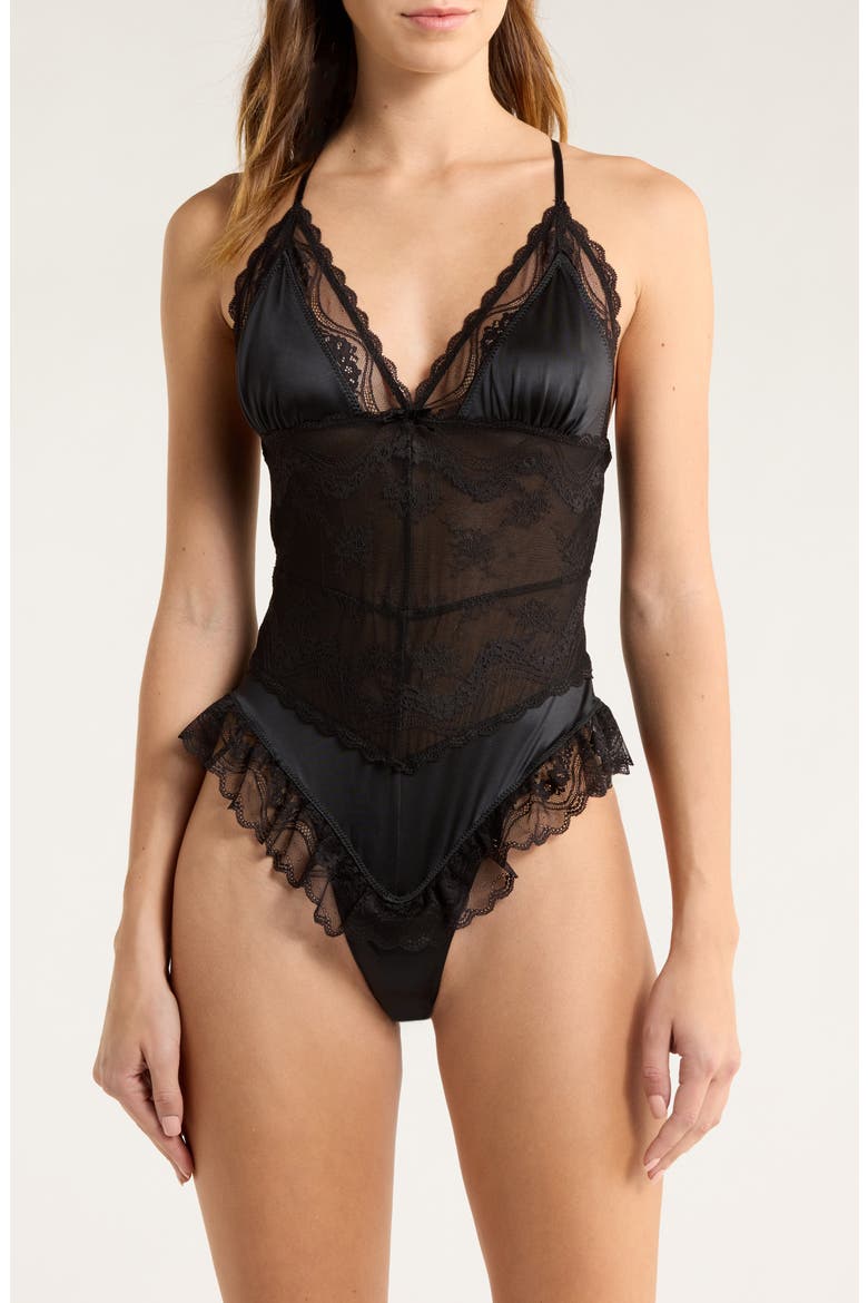 Staying Home Bodysuit, Alternate, color, BLACK
