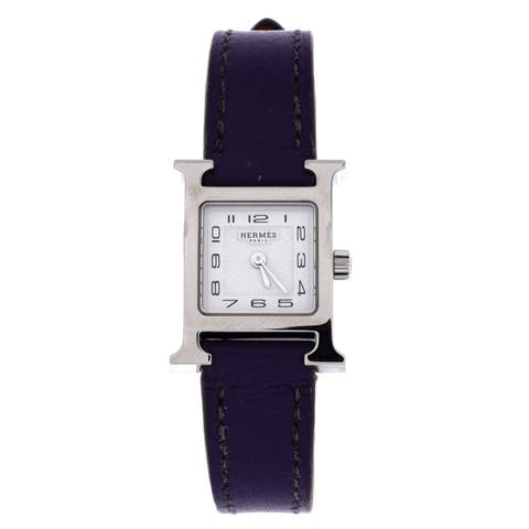Heure H Quartz Watch Stainless Steel and Leather 17