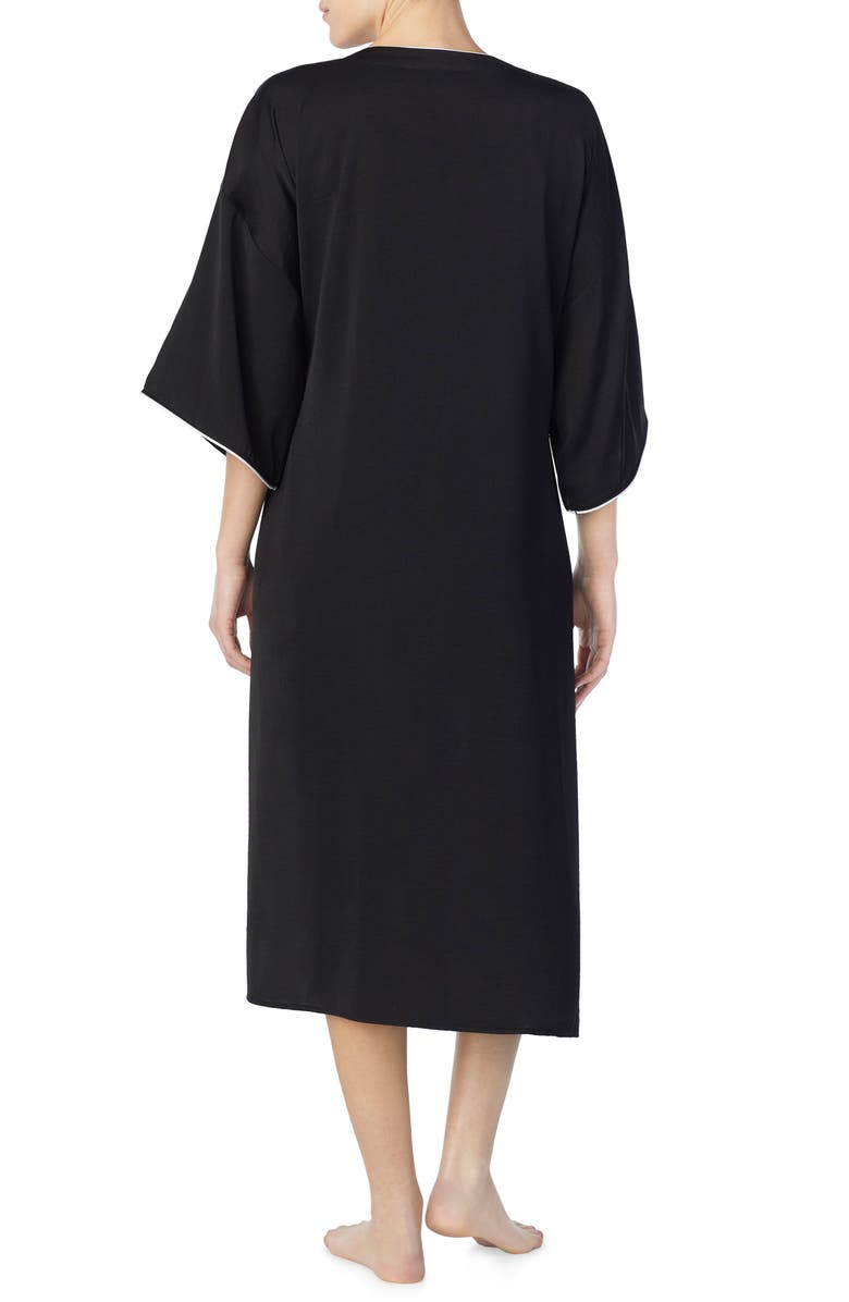 Room Service Pjs ROOM SERVICE Tie Front Satin Kimono, Alternate, color, 