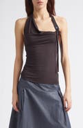 Paloma Wool Simulet Side Tie Jersey Halter Top