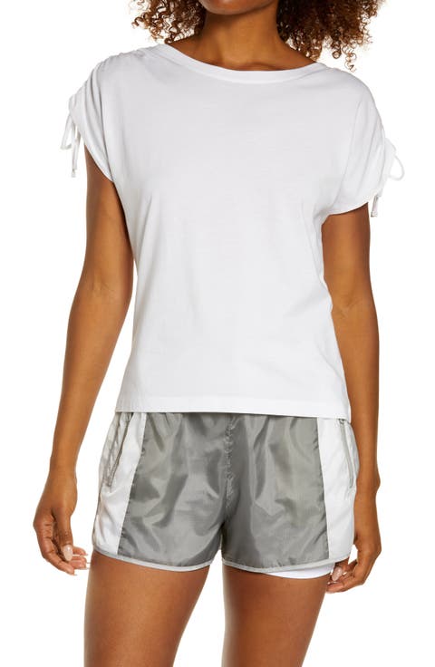 Ruched Sleeve T-Shirt