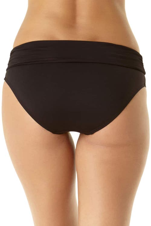 ANNE COLE LIVE IN COLOR CONVERTIBLE HIGH WAIST SHIRRED SWIM BOTTOM 