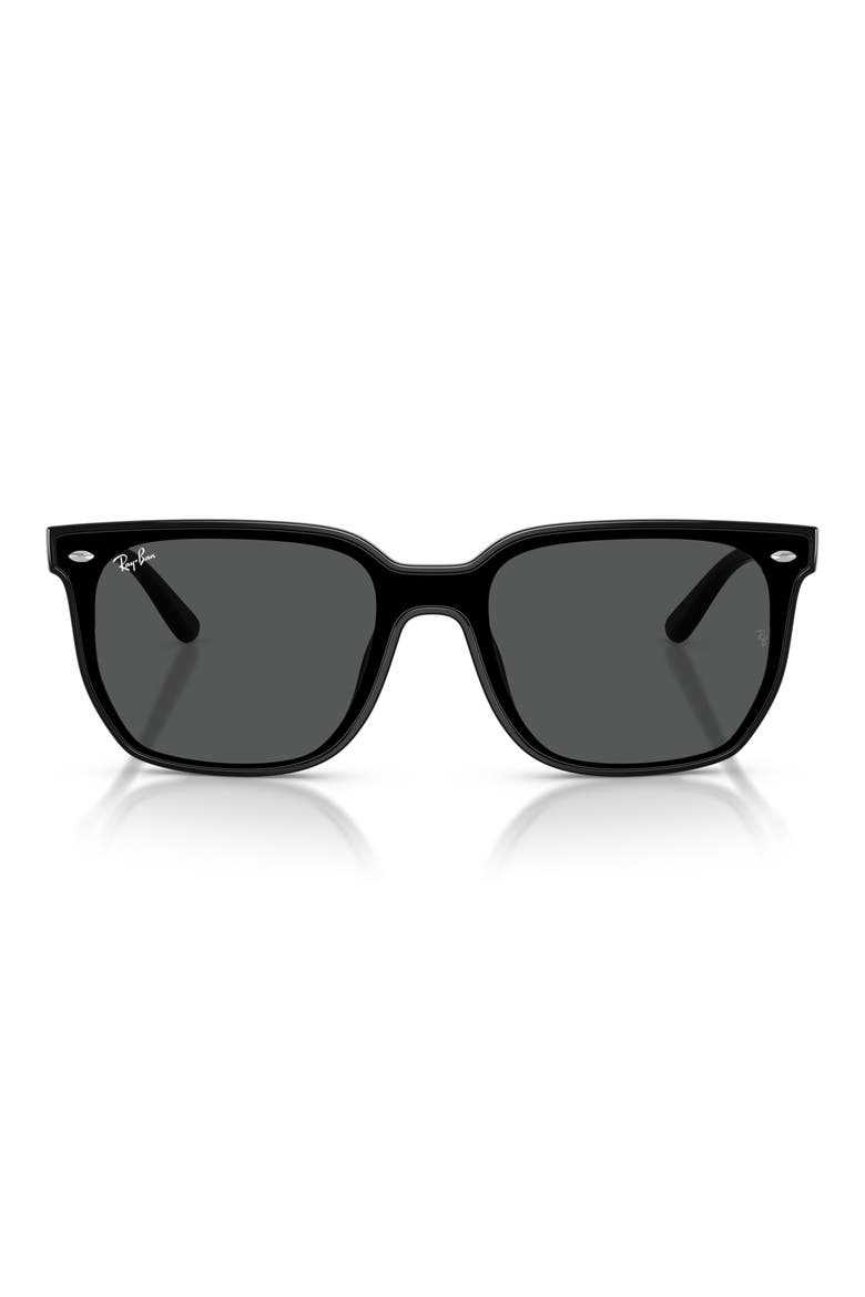 Square Sunglasses, Main, color, BLACK