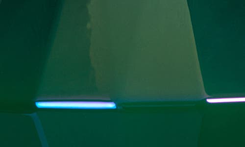 Zodax Set Of 6 Green Luster Faceted Ornaments In Green