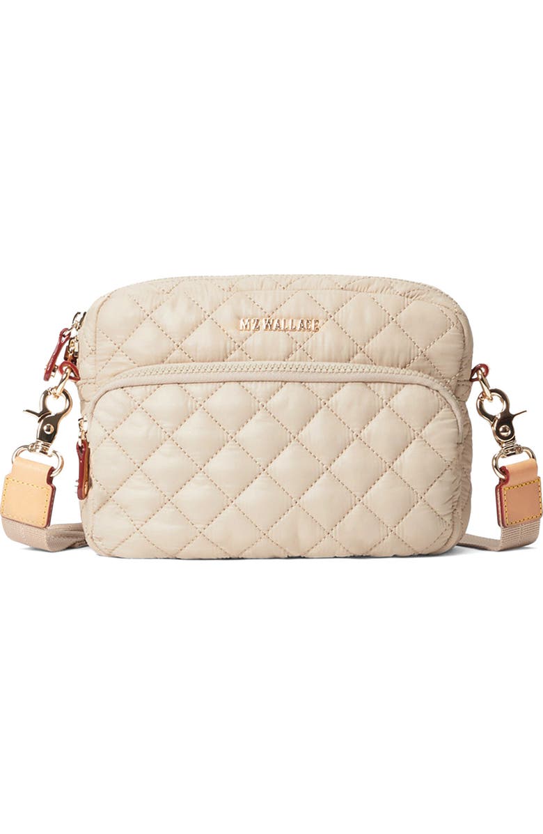 MZ Wallace Small Metro Quilted Nylon Camera Bag, Alternate, color, Buff