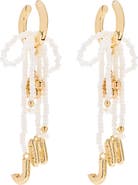 Marc Jacobs MJ Balloon Bead & Freshwater Pearl Drop Earrings