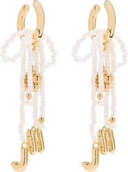 Marc Jacobs MJ Balloon Bead & Freshwater Pearl Drop Earrings