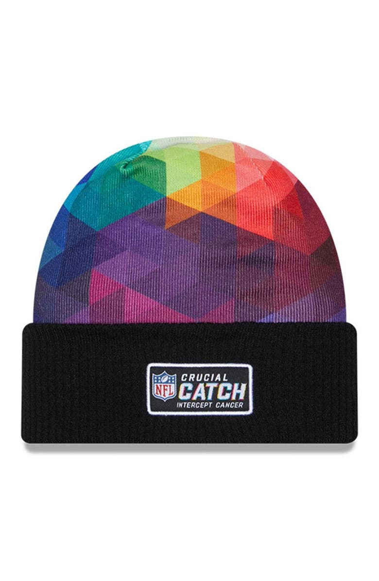 New Era Men's New Era  Black Pittsburgh Steelers 2023 NFL Crucial Catch Cuffed Knit Hat, Alternate, color, 