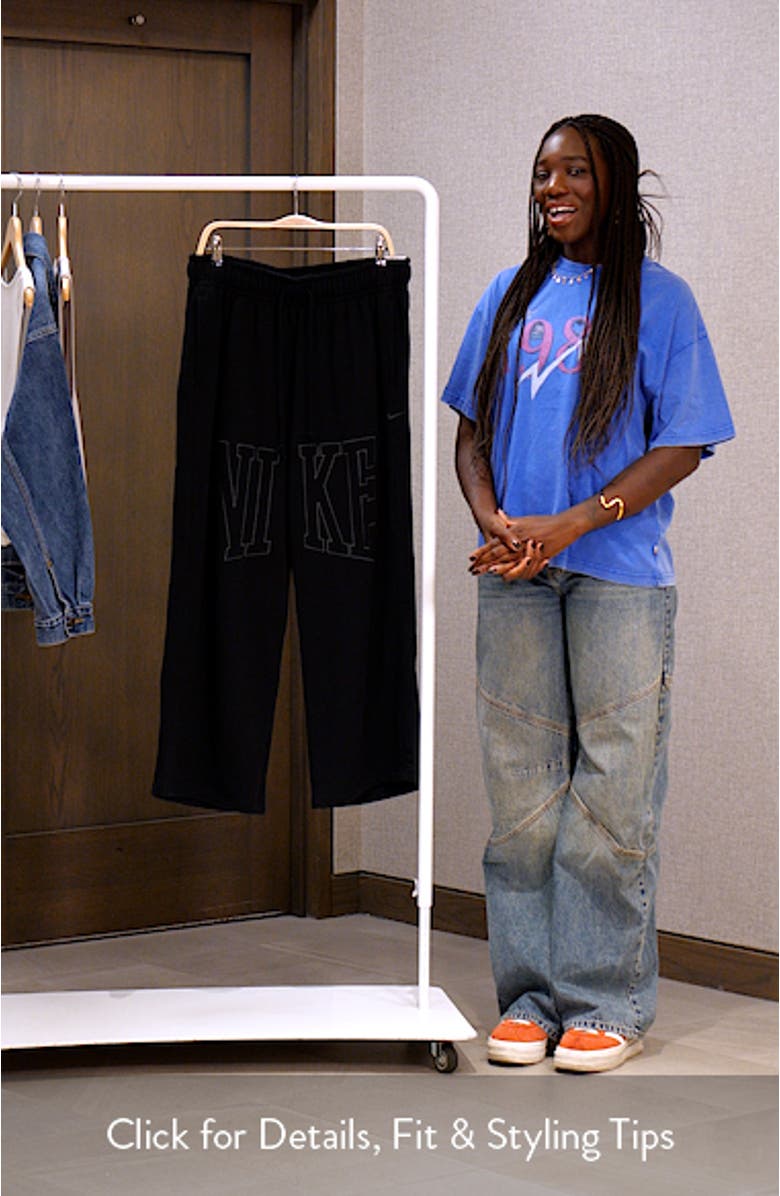 Wide Leg Fleece Pants, sales video thumbnail