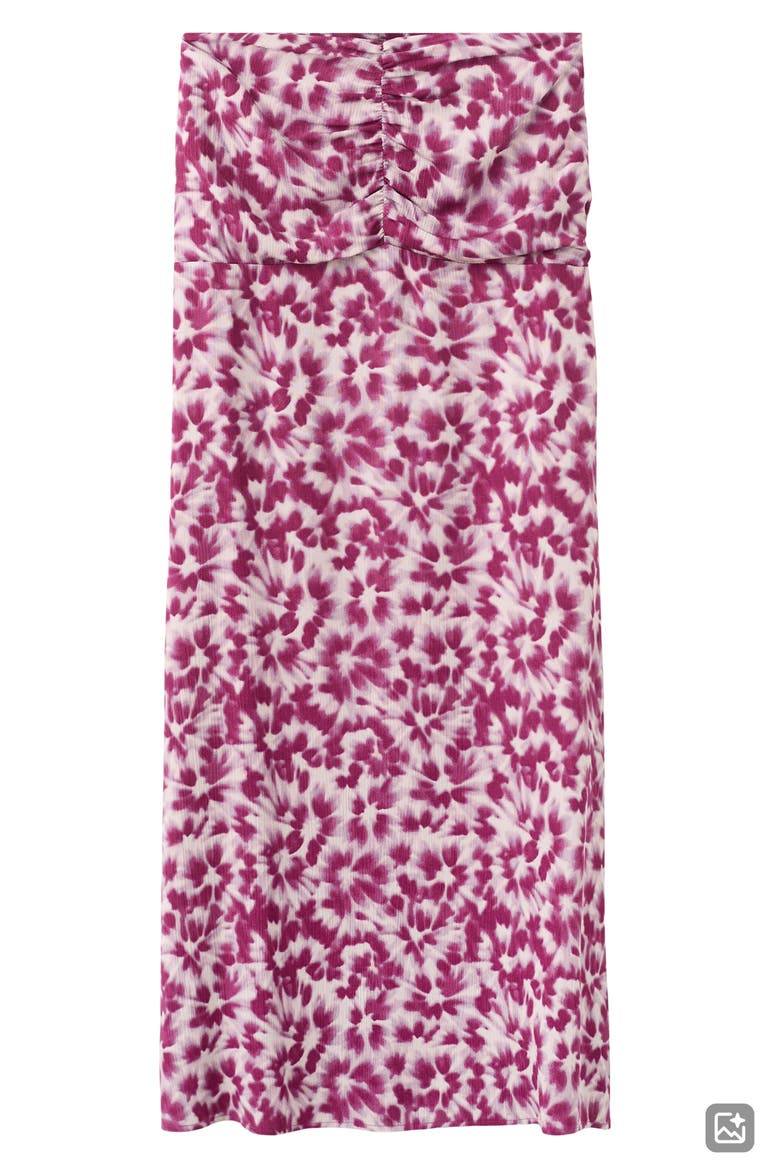 Kids' Gathered Waist Print Maxi Skirt, Main, color, PINK
