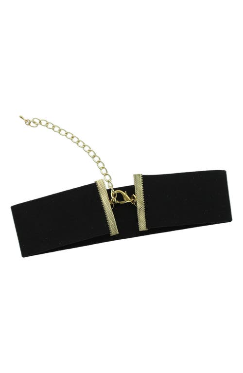 Olivia Welles Sedona Faux Suede Choker Necklace In Multi