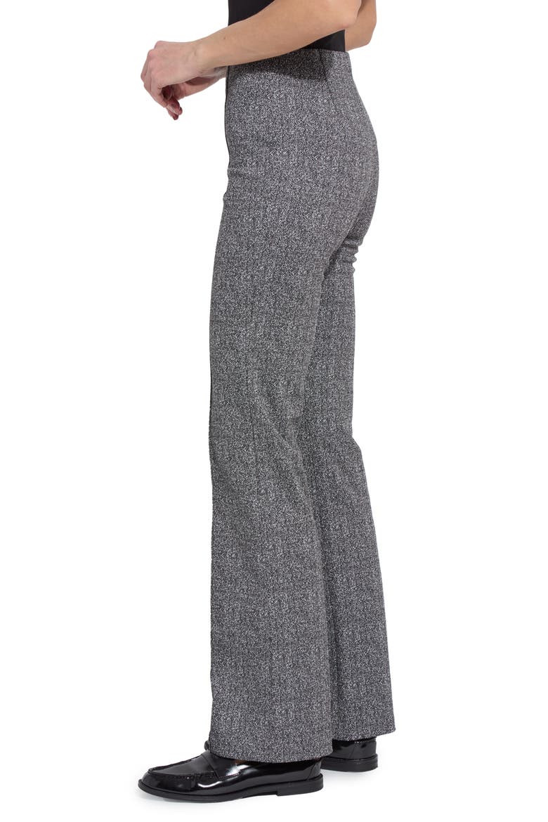 Lyssé Houndstooth Jacquard Flare Leggings, Alternate, color, SMOKE SLT