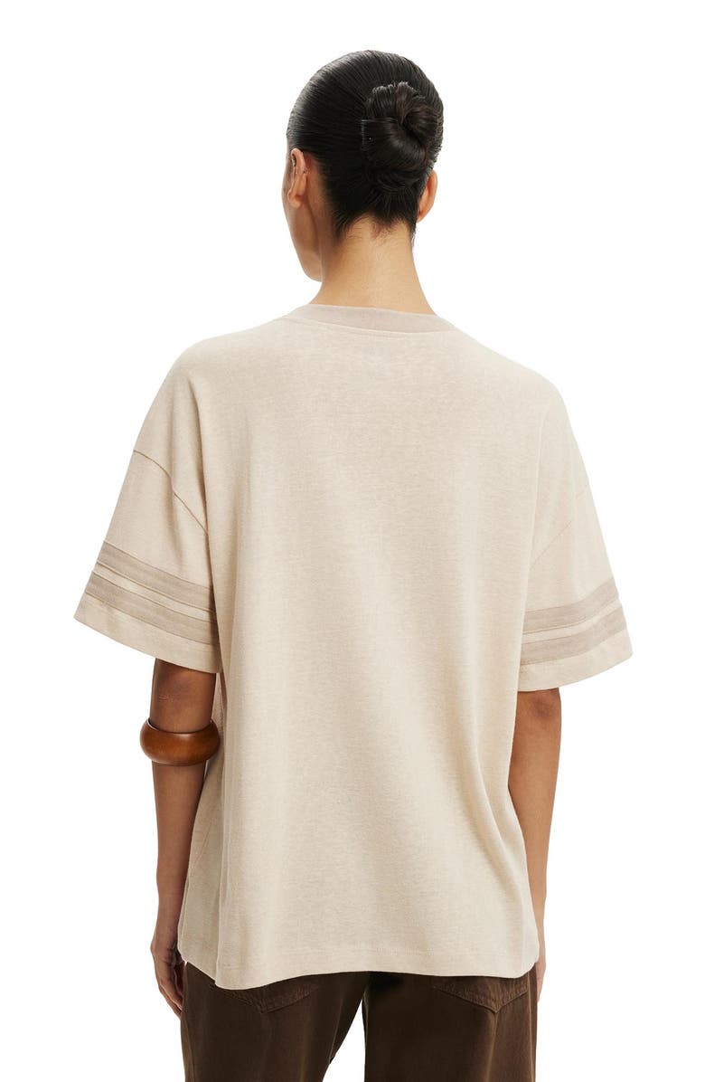 Cotton On Women's V Neck Vacay Graphic Tee, Alternate, color, Havana Almond Cream