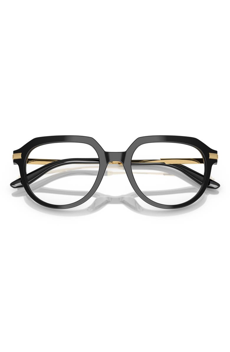 Dolce&Gabbana 53mm Round Optical Glasses, Alternate, color,