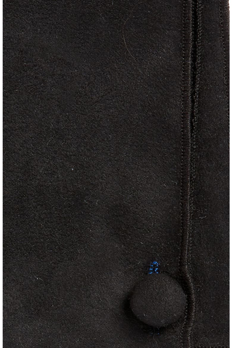 Black Sueded Cotton Pocket Square, Alternate, color, BLACK