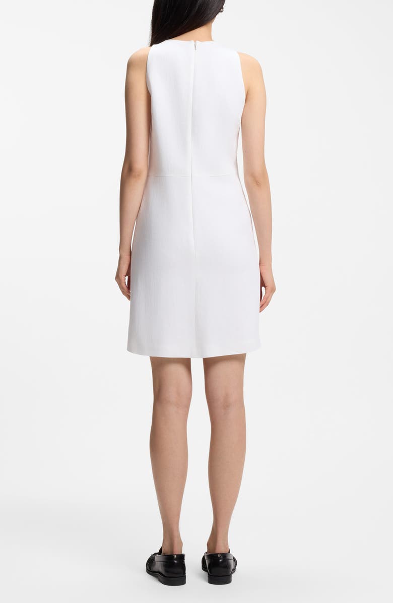 BOSS Dinderal Linen Blend Minidress, Alternate, color, Bright White