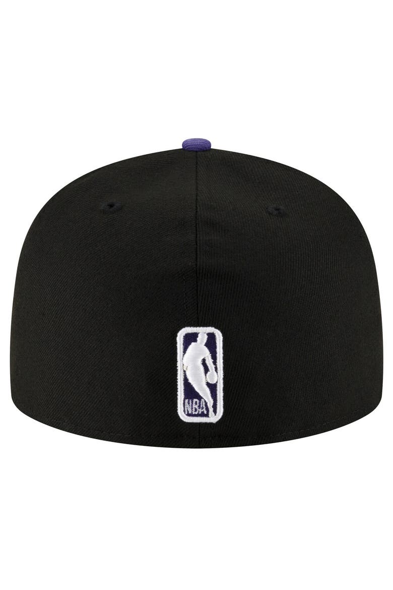 Men's New Era Black/Purple Phoenix Suns 2-Tone 59FIFTY Fitted Hat, Alternate, color, Black