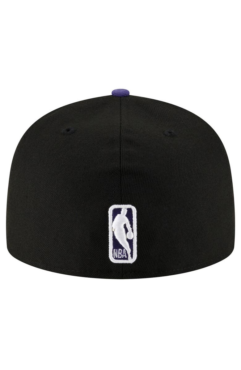 New Era Men's New Era Black/Purple Phoenix Suns 2-Tone 59FIFTY Fitted Hat, Alternate, color, Black